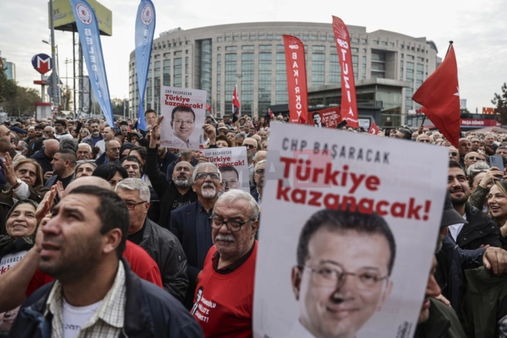 Имамоглу собра над 25 милиони потписи за претседателска кандидатура, тврди опозицискиот лидер Јозел