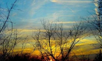 Mostly sunny skies with moderate cloudiness