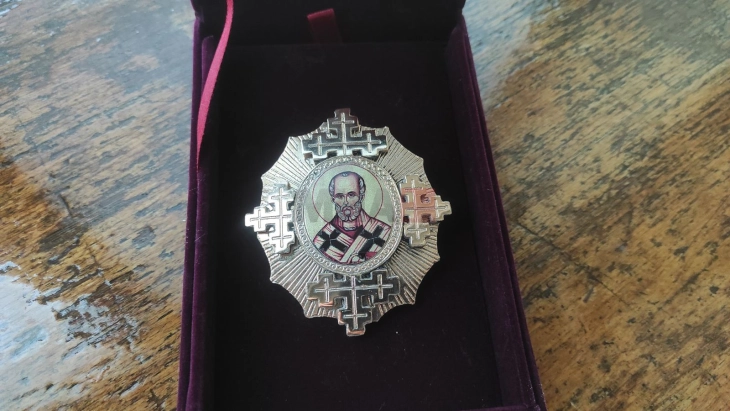 Орденот „Свети Никола“ постхумно за академик Јордан Поп Јорданов