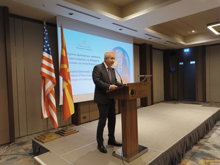 Dimovski: Conclusion of EU integration process a top national priority we share with U.S.