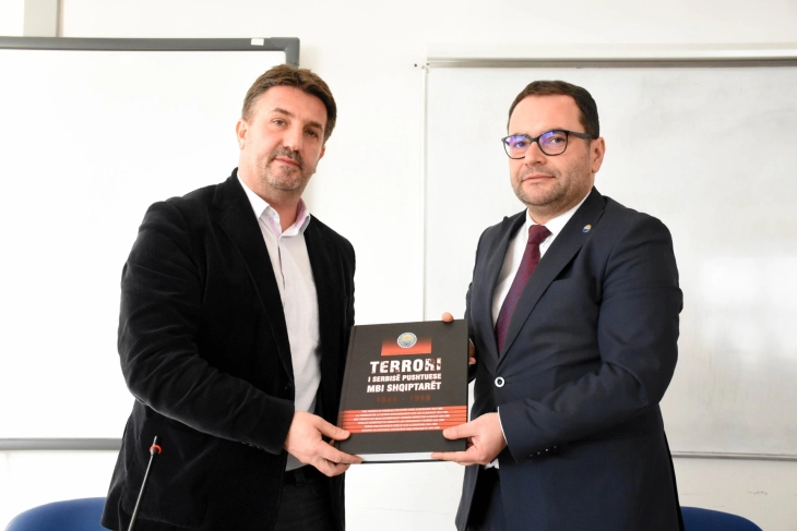 Në Fakultetin Filozofik të UT-së u prezantua veprimtaria dhe misioni i Institutit të Krimeve të Kryera Gjatë Luftës në Kosovë