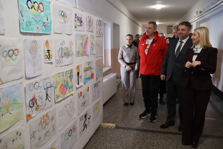 МОК и Општина Карпош заеднички го одбележаа Олимпискиот ден со учениците од ООУ „Војдан Чернодрински“