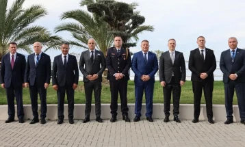 Директорот на БЈБ Јанев на Генерално собрание на Асоцијацијата на шефови на полиции од Југоисточна Европа, СЕПКА во Валона