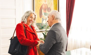 Амбасадорката на Израел Вивен Аисен на средба со градоначалникот Тони Коњановски