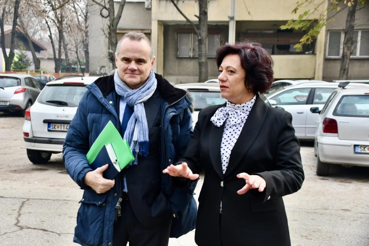 Средба на градоначалничката Стаменкоска – Трајкоска со францускиот амбасадор Ле Риголер