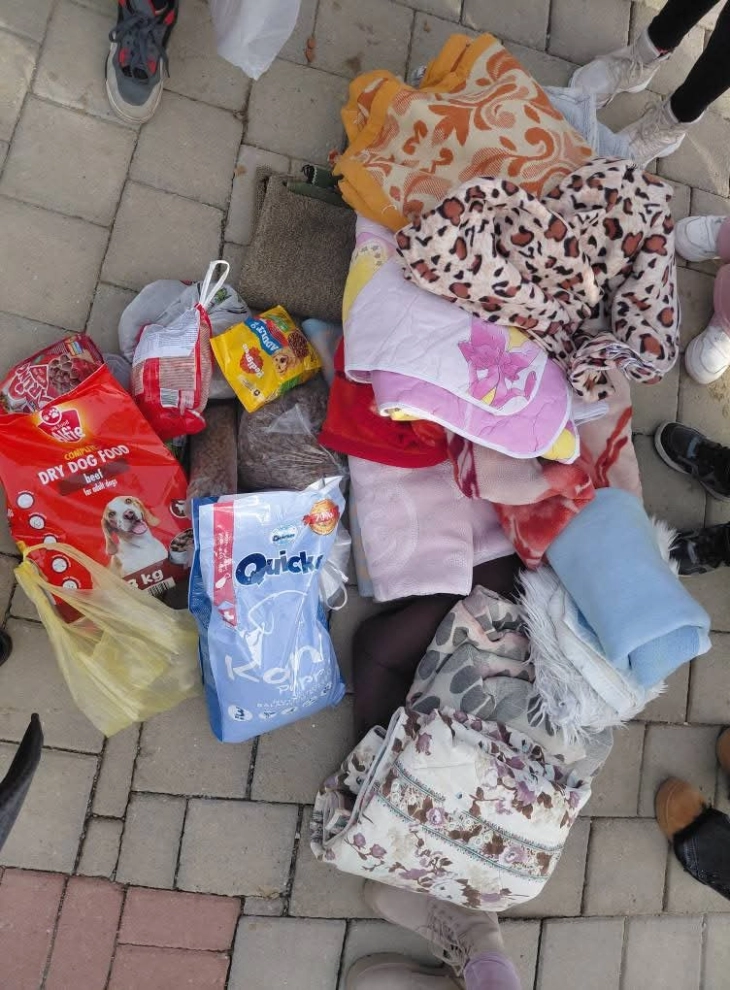 Ученици донираа храна и ќебиња во стационарот „Шепа