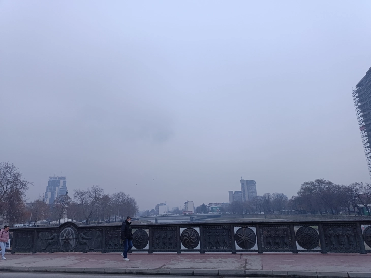 Environment Ministry: PM10 particle alert threshold exceeded at several measuring stations in Skopje