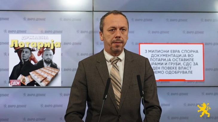 Петрушевски: 3 милиони евра спорна документација во Лотарија оставиле Бајрами и Груби, СДС за ден повеќе власт немо одобрувале