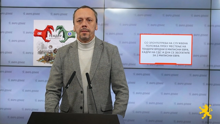 Петрушевски: Преку местење тендери кадри на СДС и ДУИ се збогатиле за два милиона евра