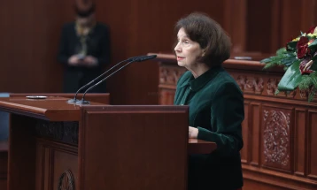 Годишно обраќање на претседателката Сиљановска Давкова во Собранието