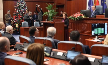 Реакции на политичките партии за годишното обраќање на претседателката Сиљановска - Давкова во Собранието