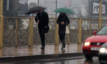 Overcast weather, rain and snow