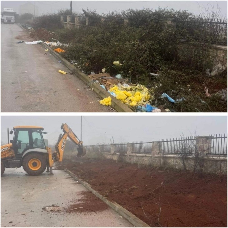 Дебарските комуналци за три дена подигнаа над 12 тони отпад, главно од централното градско подрачје