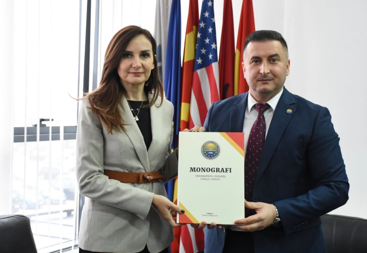 Deputetja e Kuvendit të Shqipërisë Jorida Tabaku e vizitoi Universitetin e Tetovës dhe ligjëroi për integrimet evropiane të vendeve të Ballkanit Perëndimor