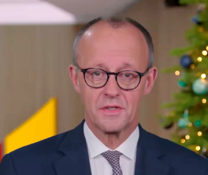 Мерц ја нагласи одговорноста на Германија кон Европа во божиќното обраќање