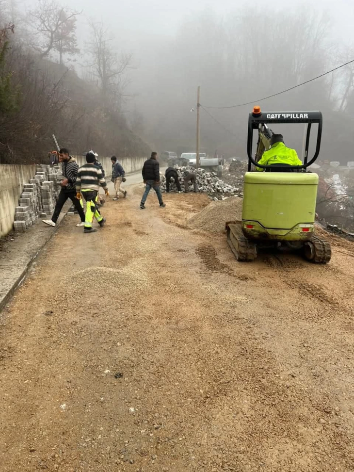 Се проширува и санира локалниот пат до долнореканското село Присојница