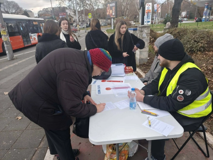 Студентска акција во Србија „Распиши победа“: Студентите собираат потписи на речиси 500 локации