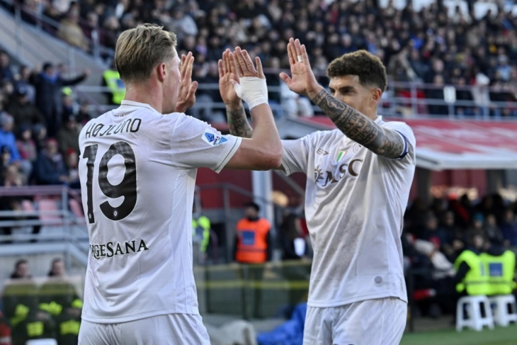 Наполи со два гола на Хојлунд до триумф, Елмас беше стартер