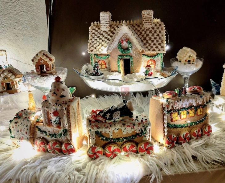 Шеќерна новогодишна бајка во домот на охриѓанката Александра Спироска