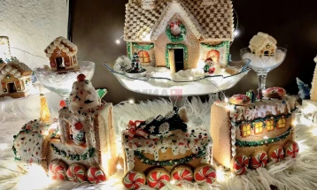 Шеќерна новогодишна бајка во домот на охриѓанката Александра Спироска