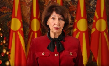 Претседателката Сиљановска-Давкова со порака за мир и европска иднина во Новата 2026 година