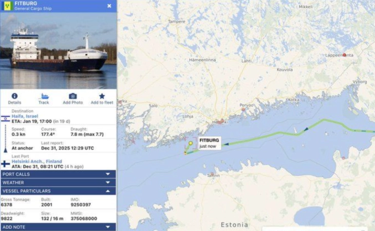 Janë arrestuar 14 persona lidhur me kabllon e dëmtuar të telekomunikacionit mes Helsinkit dhe Talinit