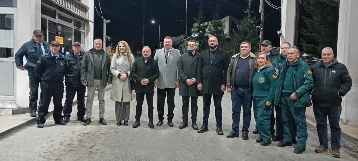 Гоцевски ги посети дежурните служби за Новогодишната ноќ во Делчево