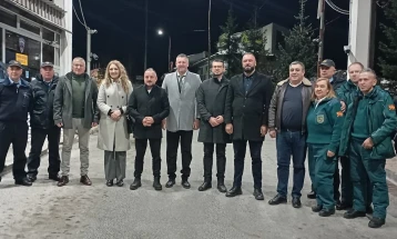 Гоцевски ги посети дежурните служби за Новогодишната ноќ во Делчево