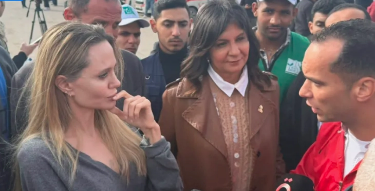 Анџелина Џоли го посети граничниот премин Рафа кон Појасот Газа