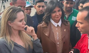 Анџелина Џоли го посети граничниот премин Рафа кон Појасот Газа