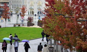 Облачно со локален дожд
