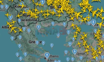 Во прекин авионскиот сообраќај во Грција поради проблем со радиофреквенциите