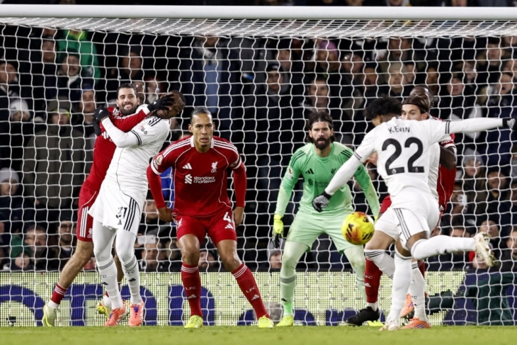 Ливерпул испушти победа над Фулам по гол примен во 90+7 минута