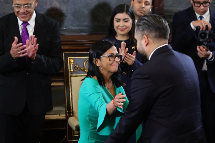 Delcy Rodríguez sworn in as Venezuela's acting president