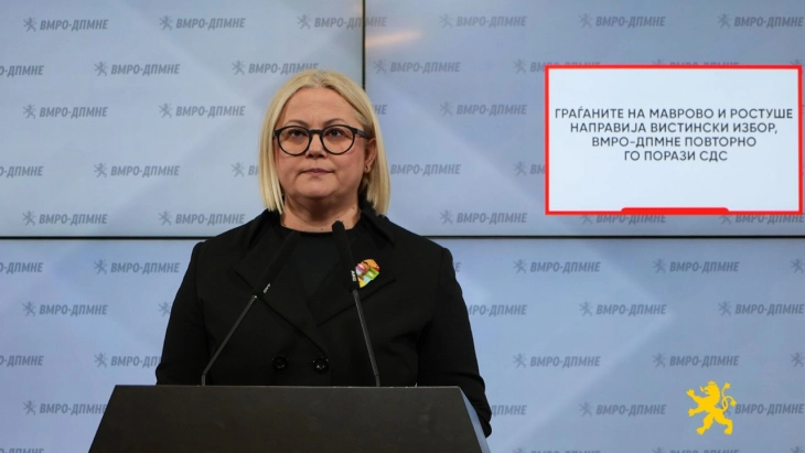 Стојаноска: Граѓаните на Маврово и Ростуше направија вистински избор, ВМРО-ДПМНЕ повторно го порази СДС