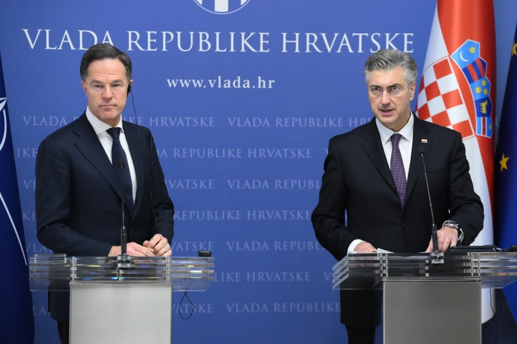 Rutte praises Croatia for strong and reliable support to Ukraine