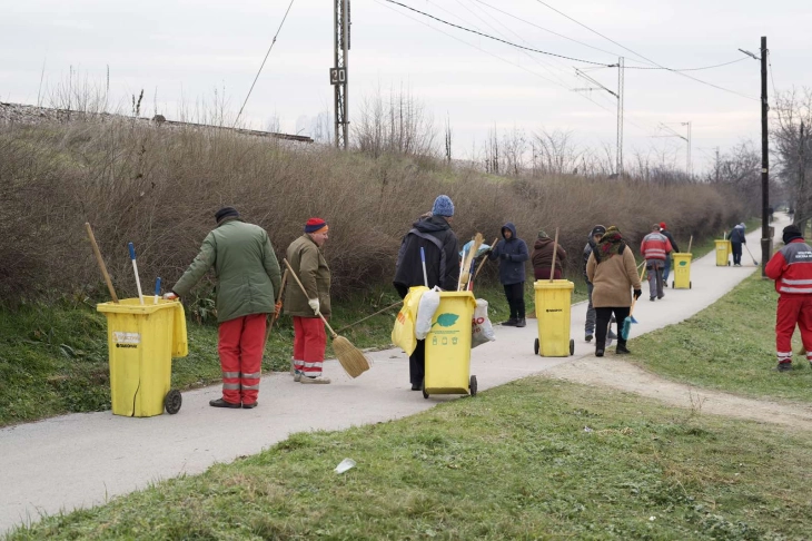 Акција за чистење и уредување на трим-патеката во Кисела Вода