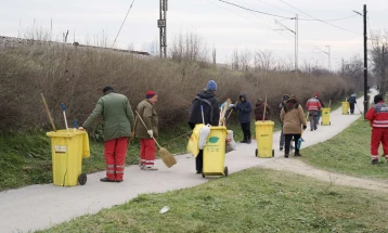 Акција за чистење и уредување на трим-патеката во Кисела Вода