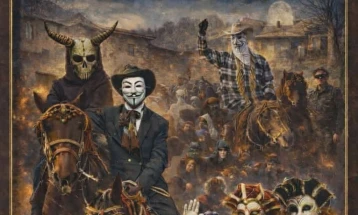 Василичарски карневал во битолското село Маловишта