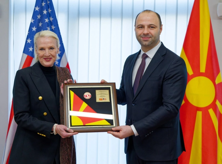 Проштална средба на Мисајловски и Лафчиски со американската амбасадорка Агелер