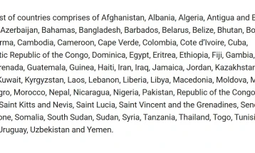 US suspends immigrant visa procedures for 75 countries, including our country