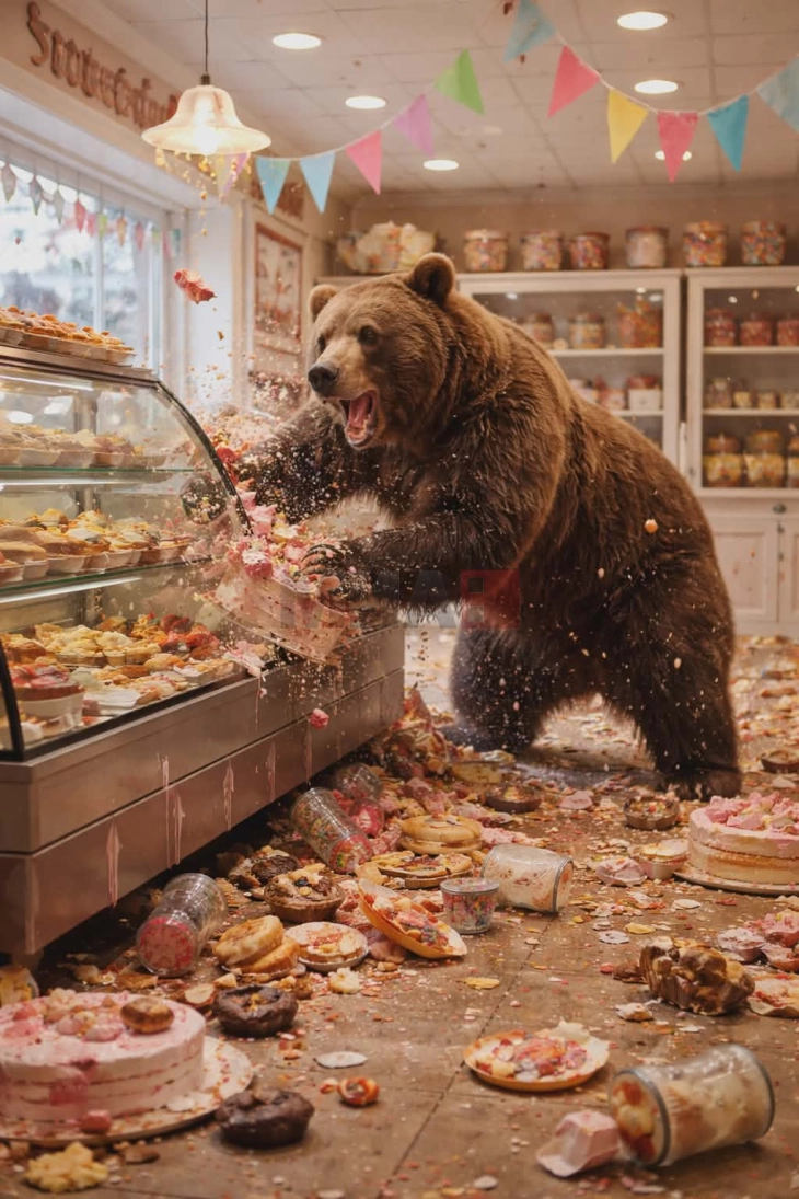 Мечка четврти пат ограби иста слаткарница 