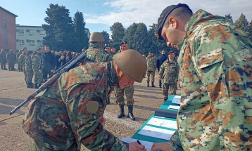 Во Командата за обука и доктрини свечена заклетва дадоа нови 296 професионални војници 