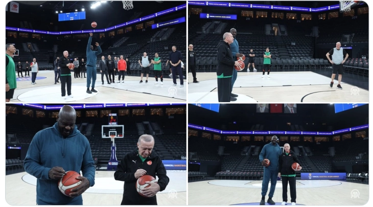 Shekil O'Nil mysafir tek Erdogani dhe Turkogllu