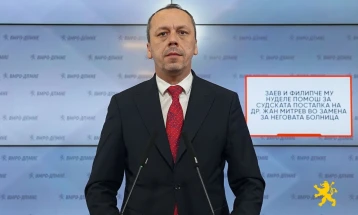 Петрушевски: Заев и Филипче му нуделе помош за судската постапка на д-р Жан Митрев во замена за неговата болница