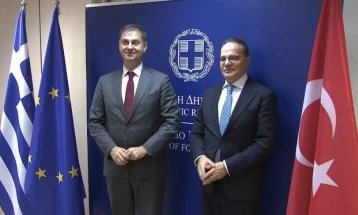 Напредокот во Заедничкиот акционен план со проекти во низа области во фокусот на средбата на замениците на МНР на Грција и Турција