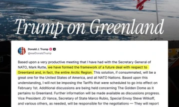 Трамп: Нема да воведам царини поради Гренланд