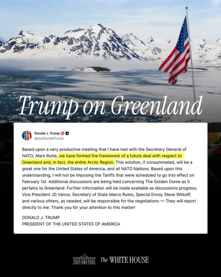 Tramp: Nuk do të vendosim dogana për shkak të Grenlandës