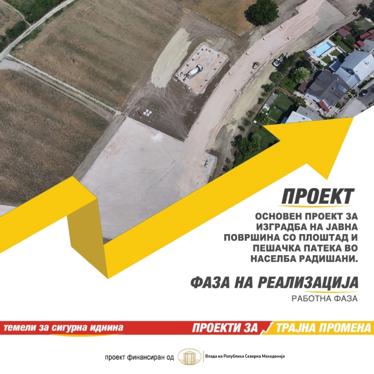 Ново урбано јадро добива населбата Радишани, инвестиција обезбедена преку Министерството за транспорт