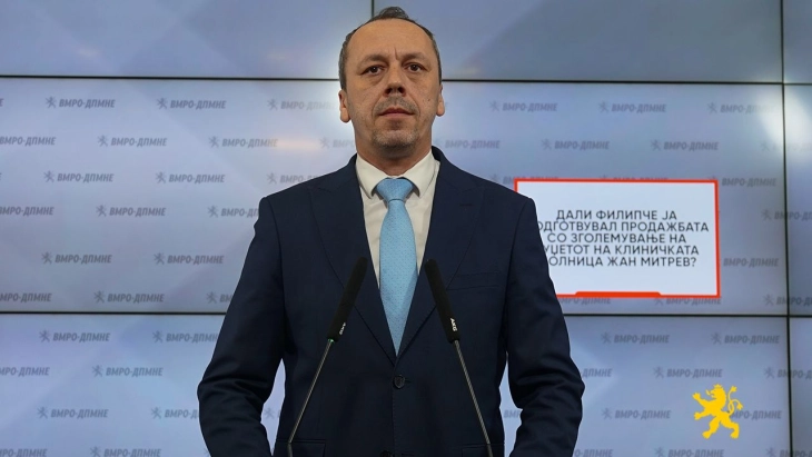 Петрушевски: Дали Филипче ја подготвувал продажбата со зголемување на буџетот на Клиничката болница Жан Митрев